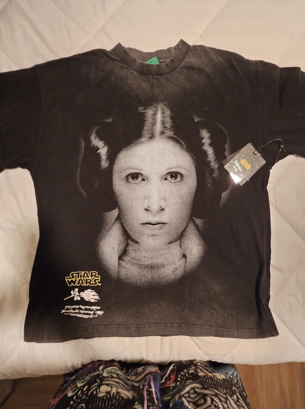 Civil Regime X Star Wars Black Graphic Princess Leia Tee